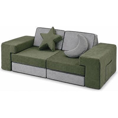 Relaxdays, Kinderstuhl + Kindertisch, 10lg. Kinder-Spielsofa Set (Kinderstuhl) Relaxdays, Kinderstuhl + Kindertisch, 10lg. Kinder-Spielsofa Set (Kinderstuhl)