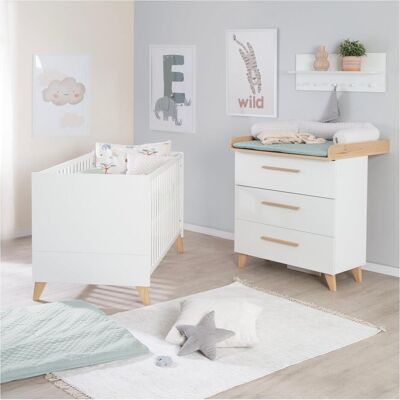 Roba, Komplett-Babyzimmer, Kinderzimmerset Leon (Babybett, Wickelkommode) Roba, Komplett-Babyzimmer, Kinderzimmerset Leon (Babybett, Wickelkommode)