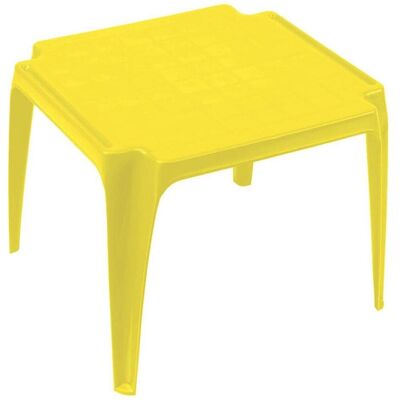 ProGarden, Kinderstuhl + Kindertisch, Kinder-Stapeltisch gelb 50 x 50 cm Vollkunststoff, Monoblock, stapelbar (Kindertisch) ProGarden, Kinderstuhl + Kindertisch, Kinder-Stapeltisch gelb 50 x 50 cm Vollkunststoff, Monoblock, stapelbar (Kindertisch)