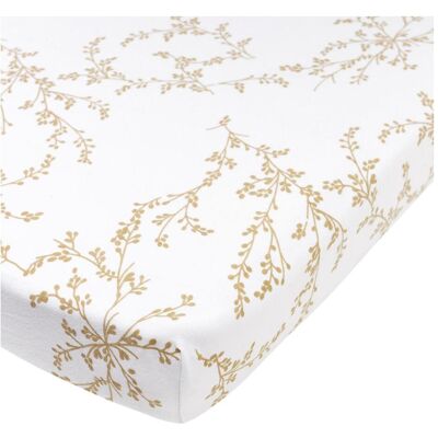 Meyco, Fixleintuch Babybett, jersey Spannbettlaken boxmatras 75x95 Branches sand (95 x 75 cm) Meyco, Fixleintuch Babybett, jersey Spannbettlaken boxmatras 75x95 Branches sand (95 x 75 cm)