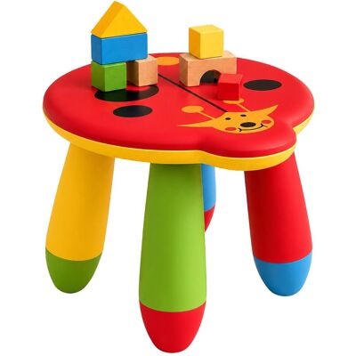Relaxdays, Kinderstuhl + Kindertisch, Kinderhocker (Kinderhocker) Relaxdays, Kinderstuhl + Kindertisch, Kinderhocker (Kinderhocker)