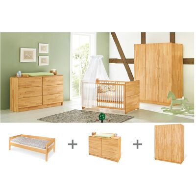 Pinolino, Komplett-Babyzimmer, Jugendzimmer „Natura” extrabreit gross, 3-tlg. (Kinderkleiderschrank) Pinolino, Komplett-Babyzimmer, Jugendzimmer „Natura” extrabreit gross, 3-tlg. (Kinderkleiderschrank)
