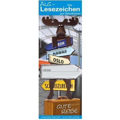 Scandinavian Bookmarks, Schreibtisch Accessoire, Lesezeichen Elch, Gute reise Scandinavian Bookmarks, Schreibtisch Accessoire, Lesezeichen Elch, Gute reise