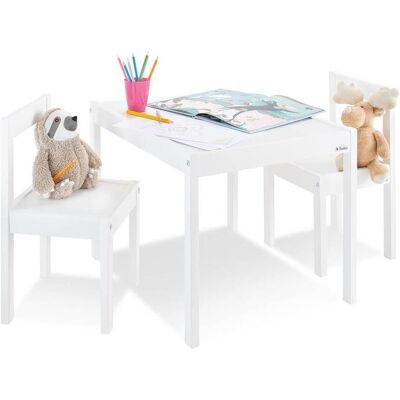 Pinolino, Kinderstuhl + Kindertisch, Kindersitzgruppe „Olaf”, weiss, 3-tlg. (Kindersitzgruppe) Pinolino, Kinderstuhl + Kindertisch, Kindersitzgruppe „Olaf”, weiss, 3-tlg. (Kindersitzgruppe)