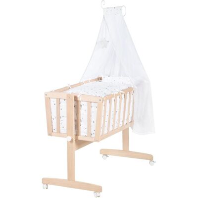 Roba, Stubenwagen + Babywiege, Komplettwiegenset Sternenzauber grau Roba, Stubenwagen + Babywiege, Komplettwiegenset Sternenzauber grau