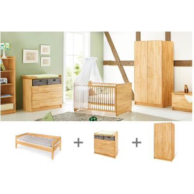 Pinolino, Komplett-Babyzimmer, Jugendzimmer „Natura” breit, 3-tlg. (Kinderkleiderschrank) Pinolino, Komplett-Babyzimmer, Jugendzimmer „Natura” breit, 3-tlg. (Kinderkleiderschrank)