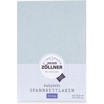 Julius Zöllner, Fixleintuch Babybett, Fix-Leintuch Jersey Denim 70 x 140 cm (140 x 70 cm) Julius Zöllner, Fixleintuch Babybett, Fix-Leintuch Jersey Denim 70 x 140 cm (140 x 70 cm)