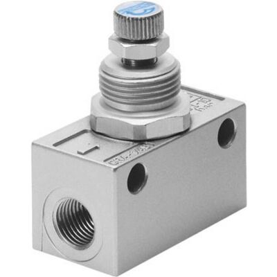 Festo, Ventil, GRA-1/4-B 6509 Drossel-Rückschlagventil Festo, Ventil, GRA-1/4-B 6509 Drossel-Rückschlagventil