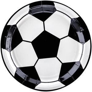 Partydeco, Einweggeschirr, Einwegteller Fussball 18 cm, 6 Stück, Schwarz/Weiss (6x) Partydeco, Einweggeschirr, Einwegteller Fussball 18 cm, 6 Stück, Schwarz/Weiss (6x)