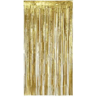 Boland Folienvorhang metallic Gold 200x100cm (1 Stk.) Boland Folienvorhang metallic Gold 200x100cm (1 Stk.)