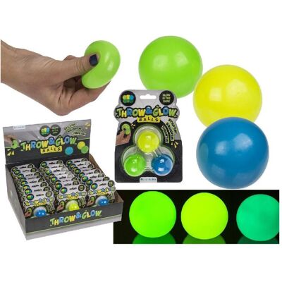 Magni, Christbaumschmuck, Throw And Glow Balls 4cm 3pcs In Disp. Magni, Christbaumschmuck, Throw And Glow Balls 4cm 3pcs In Disp.