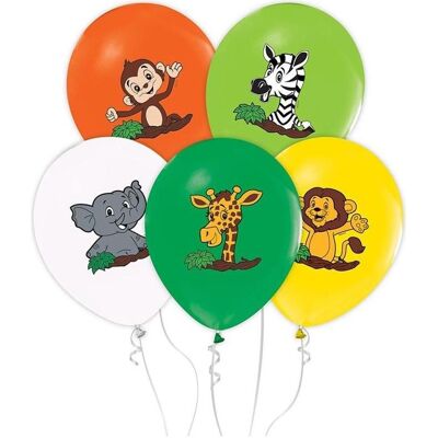 GoDan Safari-Ballons 30 cm 5 Stk (5x) GoDan Safari-Ballons 30 cm 5 Stk (5x)