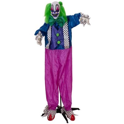 Europalms Halloween Figur Clown Charly, animiert, 164cm Europalms Halloween Figur Clown Charly, animiert, 164cm