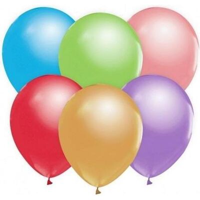 GoDan Metallische Luftballons Multicolor Mix, B&C, 30 cm, 50 Stück. (50x) GoDan Metallische Luftballons Multicolor Mix, B&C, 30 cm, 50 Stück. (50x)
