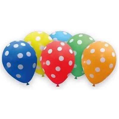 Magni Luftballons Dots verschiedene Farben 10er (6x) Magni Luftballons Dots verschiedene Farben 10er (6x)
