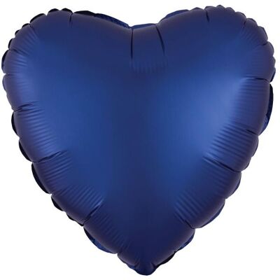 Amscan Standard Silk Lustre Navy Blau Folienballon Herz C (10x) Amscan Standard Silk Lustre Navy Blau Folienballon Herz C (10x)