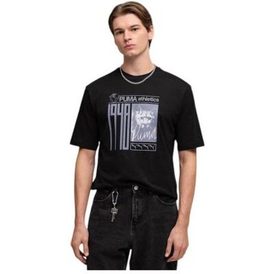 Puma Fussballtrikot, Schwarzes T-Shirt Mit Grafik-Fotodruck (M), Schwarz Puma Fussballtrikot, Schwarzes T-Shirt Mit Grafik-Fotodruck (M), Schwarz