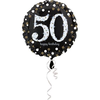 Amscan Ballon 50 Jahre "Fröhlicher Geburtstag" (1x) Amscan Ballon 50 Jahre "Fröhlicher Geburtstag" (1x)