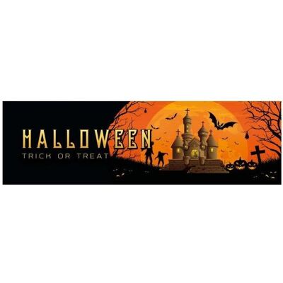 Europalms Halloween Banner, Geisterhaus, 300x90cm (1 Stk.) Europalms Halloween Banner, Geisterhaus, 300x90cm (1 Stk.)