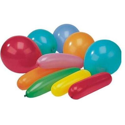 Papstar Luftballons, Farben und Formen sortiert (20x) Papstar Luftballons, Farben und Formen sortiert (20x)