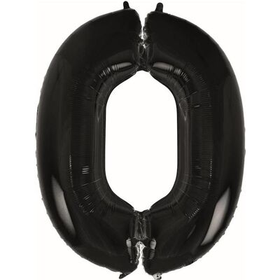 GoDan B&C Folienballon Zahl 0, schwarz, 92 cm (1x) GoDan B&C Folienballon Zahl 0, schwarz, 92 cm (1x)