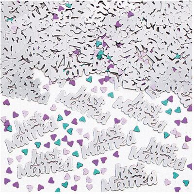 Magni amscan Konfetti Just Married mit Herzen Magni amscan Konfetti Just Married mit Herzen