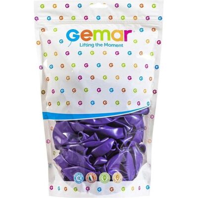 Gemar Pastellviolette Luftballons 50 Stück (50x) Gemar Pastellviolette Luftballons 50 Stück (50x)
