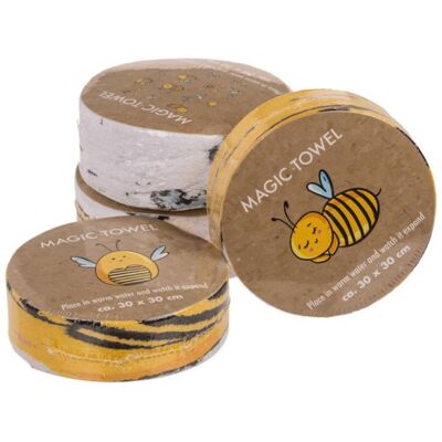 Magni Magisches Handtuch Bienen 30x30cm 4fach sortiert (1x) Magni Magisches Handtuch Bienen 30x30cm 4fach sortiert (1x)