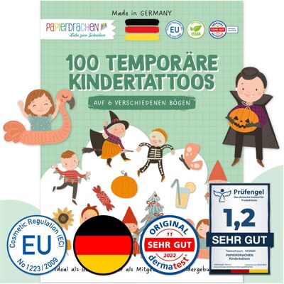 Papierdrachen 100 Kindertattoos - Jahreszeiten Papierdrachen 100 Kindertattoos - Jahreszeiten