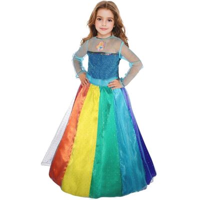 Ciao Barbie Regenbogen Kostüm (Langes Kleid und Petticoat) - 5-7Jahre Ciao Barbie Regenbogen Kostüm (Langes Kleid und Petticoat) - 5-7Jahre