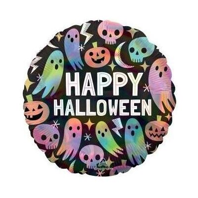 Anagram Pastellfarbener Halloween-Hologramm-Folienballon, 43 cm Anagram Pastellfarbener Halloween-Hologramm-Folienballon, 43 cm