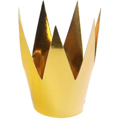 Partydeco Partyaccessoire Krone Ø 5.5 cm, Gold, 3 Stück (3 Stk.) Partydeco Partyaccessoire Krone Ø 5.5 cm, Gold, 3 Stück (3 Stk.)