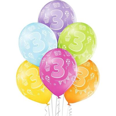 Amscan 3 Jahre (6x) Amscan 3 Jahre (6x)