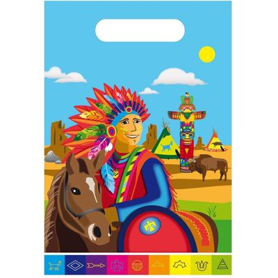 Folat Indianer Teil Beutel (8 Stk.) Folat Indianer Teil Beutel (8 Stk.)