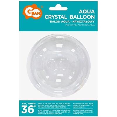 GoDan Aquakristallballon ohne Aufdruck, 92 cm (1x) GoDan Aquakristallballon ohne Aufdruck, 92 cm (1x)