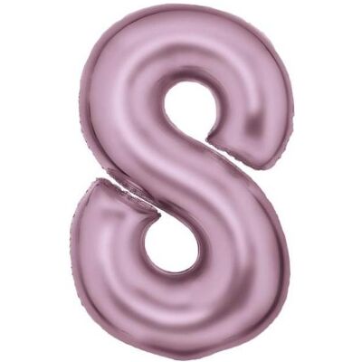 Amscan Metallic Folienballone pink Zahl 8 (1x) Amscan Metallic Folienballone pink Zahl 8 (1x)