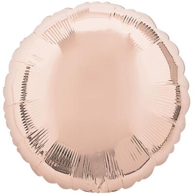Amscan Standard Rose Gold Folienballon Rund C16 lose 43 c (10x) Amscan Standard Rose Gold Folienballon Rund C16 lose 43 c (10x)