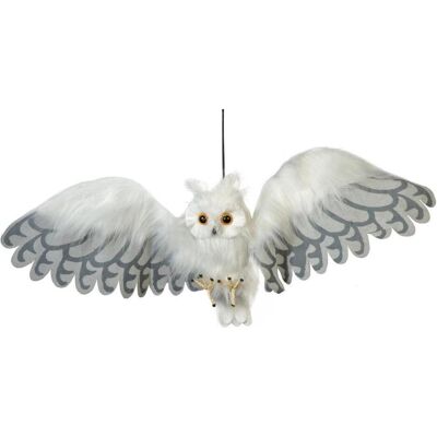 Europalms Halloween Schnee-Eule, animiert, 80cm Europalms Halloween Schnee-Eule, animiert, 80cm