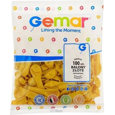 GoDan AM50 goldmetallische Luftballons (100x) GoDan AM50 goldmetallische Luftballons (100x)