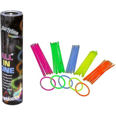Magni Knicklicht Armbänder mit Verbinder neon 50 Stück 5fach sortiert (50 Stk.) Magni Knicklicht Armbänder mit Verbinder neon 50 Stück 5fach sortiert (50 Stk.)