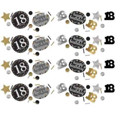 Amscan Konfetti 18 Jahre "Fröhlicher Geburtstag" Amscan Konfetti 18 Jahre "Fröhlicher Geburtstag"