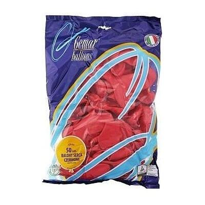 Gemar Pastellballons HERZ ohne Aufdruck, rot (50x) Gemar Pastellballons HERZ ohne Aufdruck, rot (50x)