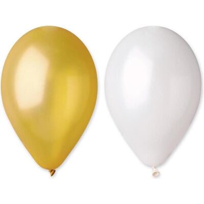 GoDan Metallische Gold- und Perlenballons MIX 50 Stück (50x) GoDan Metallische Gold- und Perlenballons MIX 50 Stück (50x)