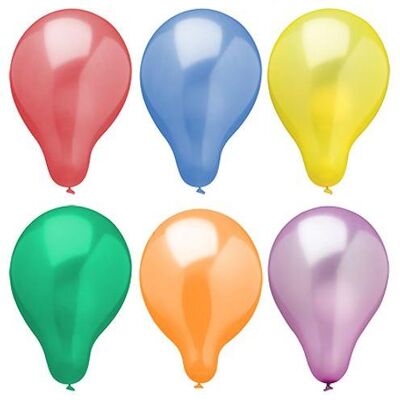 Papstar Luftballonsfarbig sortiert Metallic Metallic (6x) Papstar Luftballonsfarbig sortiert Metallic Metallic (6x)