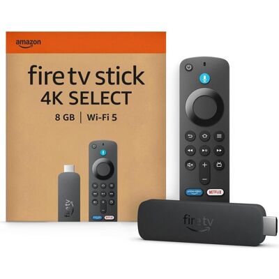 Amazon Fire TV Stick 4K Select (8 GB, Fire OS 8), Streaming Box, Schwarz Amazon Fire TV Stick 4K Select (8 GB, Fire OS 8), Streaming Box, Schwarz