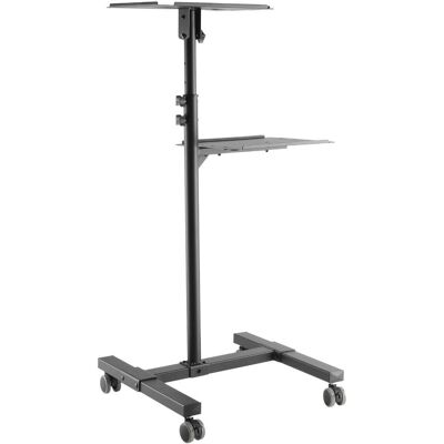 Maclean Biurko Stolik mobilny do projektora/laptopa regulowany, stalowy max.10kg, MC-207, Beamer Halterung, Schwarz Maclean Biurko Stolik mobilny do projektora/laptopa regulowany, stalowy max.10kg, MC-207, Beamer Halterung, Schwarz