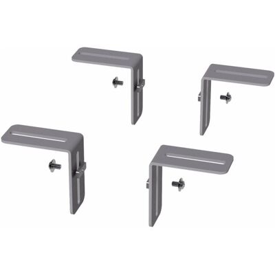 Kindermann Halterung (Packung mit 4) (Tisch), Beamer Halterung, Silber Kindermann Halterung (Packung mit 4) (Tisch), Beamer Halterung, Silber