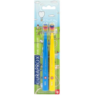 Curaprox, Handzahnbürste, Kids Duo (Weich, 2x) Curaprox, Handzahnbürste, Kids Duo (Weich, 2x)