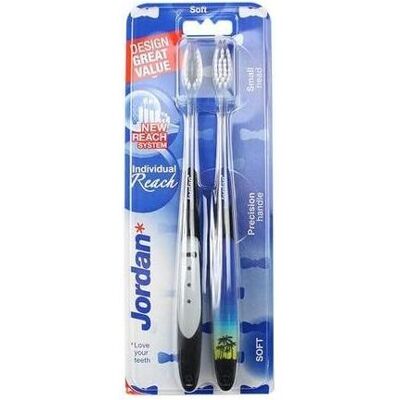 Jordan, Handzahnbürste, Individual Reach Toothbrush Soft 2Pcs. (Weich, 2x) Jordan, Handzahnbürste, Individual Reach Toothbrush Soft 2Pcs. (Weich, 2x)