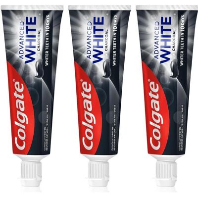 Colgate Advanced White Charcoal Zahnpasta - 3 x 75 ml Colgate Advanced White Charcoal Zahnpasta - 3 x 75 ml